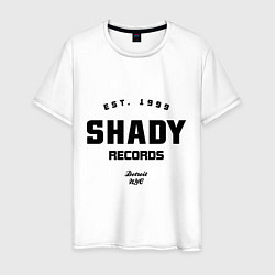 Футболка хлопковая мужская Shady records, цвет: белый