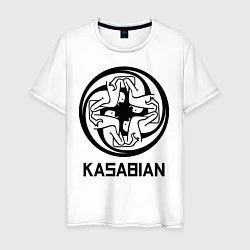 Футболка хлопковая мужская Kasabian: Symbol, цвет: белый