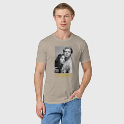 Футболка хлопковая мужская Titanic: Jack & Rose, цвет: миндальный — фото 2