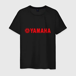 Футболка хлопковая мужская YAMAHA, цвет: черный