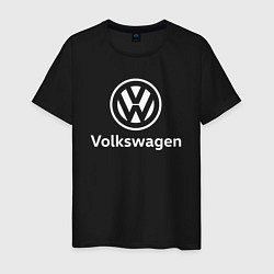 Футболка хлопковая мужская VOLKSWAGEN, цвет: черный