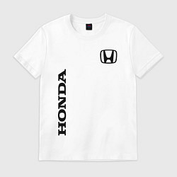 Футболка хлопковая мужская HONDA, цвет: белый