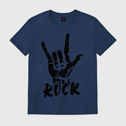 Футболка хлопковая мужская Real Rock, цвет: тёмно-синий