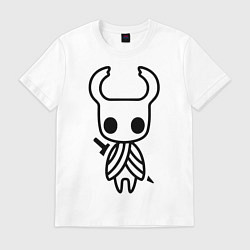 Футболка хлопковая мужская Hollow Knight, цвет: белый