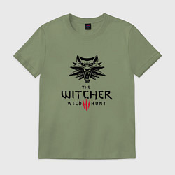 Футболка хлопковая мужская THE WITCHER 3:WILD HUNT, цвет: авокадо