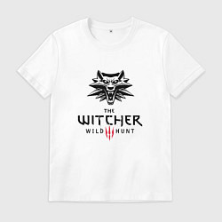 Футболка хлопковая мужская THE WITCHER 3:WILD HUNT, цвет: белый