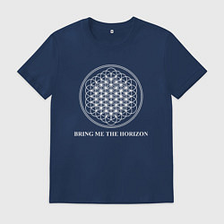 Футболка хлопковая мужская BRING ME THE HORIZON, цвет: тёмно-синий