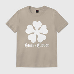 Футболка хлопковая мужская Black Clover, цвет: миндальный