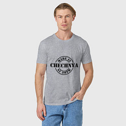 Футболка хлопковая мужская Made in Chechnya, цвет: меланж — фото 2