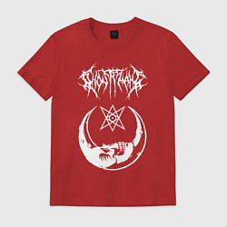 Футболка хлопковая мужская GHOSTEMANE, цвет: красный