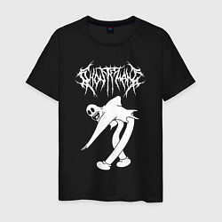 Футболка хлопковая мужская GHOSTEMANE, цвет: черный