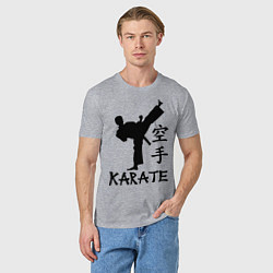 Футболка хлопковая мужская Karate craftsmanship, цвет: меланж — фото 2