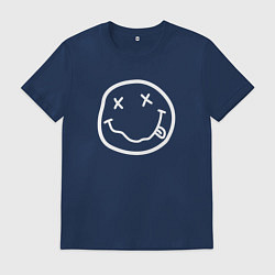 Футболка хлопковая мужская NIRVANA, цвет: тёмно-синий