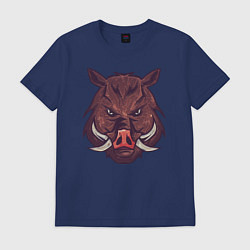 Футболка хлопковая мужская Metallized Wild Boar, цвет: тёмно-синий