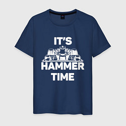 Футболка хлопковая мужская It's hammer time, цвет: тёмно-синий