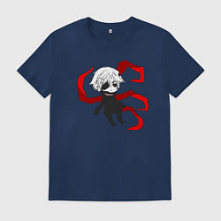Футболка хлопковая мужская Токийский гуль, цвет: тёмно-синий