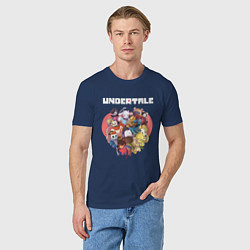 Футболка хлопковая мужская UNDERTALE, цвет: тёмно-синий — фото 2