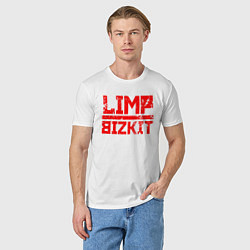 Футболка хлопковая мужская LIMP BIZKIT, цвет: белый — фото 2