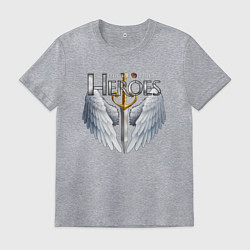 Футболка хлопковая мужская Heroes of Might and Magic, цвет: меланж