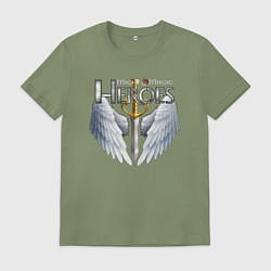 Футболка хлопковая мужская Heroes of Might and Magic, цвет: авокадо