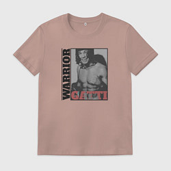 Футболка хлопковая мужская Warrior Gatti, цвет: пыльно-розовый