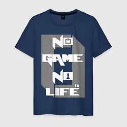 Футболка хлопковая мужская No Game No Life Zero, цвет: тёмно-синий