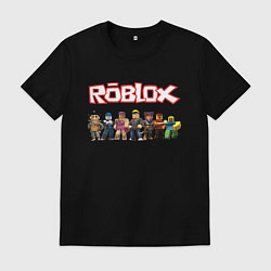 Футболка хлопковая мужская ROBLOX, цвет: черный