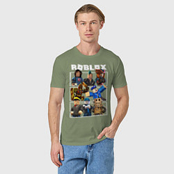 Футболка хлопковая мужская ROBLOX, цвет: авокадо — фото 2