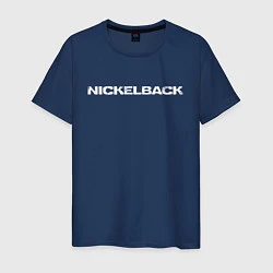 Футболка хлопковая мужская Nickelback, цвет: тёмно-синий