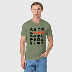 Футболка хлопковая мужская LOVE DEATH ROBOTS LDR, цвет: авокадо — фото 2