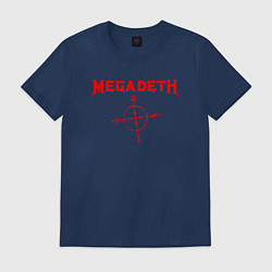 Футболка хлопковая мужская Megadeth, цвет: тёмно-синий