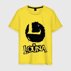 Футболка хлопковая мужская Louna, цвет: желтый