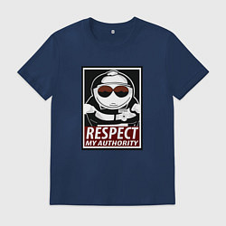 Футболка хлопковая мужская ЮЖНЫЙ ПАРК, цвет: тёмно-синий