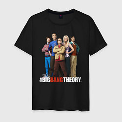 Футболка хлопковая мужская Heroes of the Big Bang Theory цвета черный — фото 1