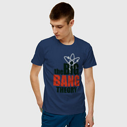Футболка хлопковая мужская Big Bang Theory logo, цвет: тёмно-синий — фото 2
