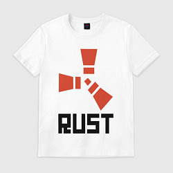 Футболка хлопковая мужская RUST, цвет: белый