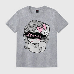 Футболка хлопковая мужская Senpai, цвет: меланж