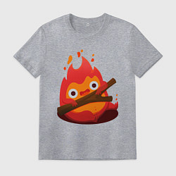 Футболка хлопковая мужская Calcifer, цвет: меланж