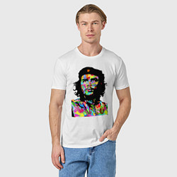 Футболка хлопковая мужская Che, цвет: белый — фото 2