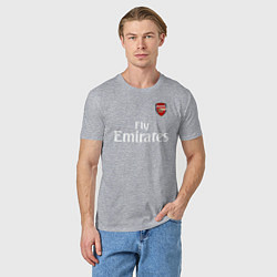 Футболка хлопковая мужская ARSENAL, цвет: меланж — фото 2
