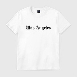 Футболка хлопковая мужская Mos Angeles, цвет: белый