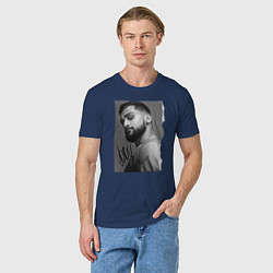 Футболка хлопковая мужская Jony, цвет: тёмно-синий — фото 2