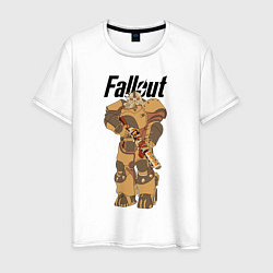 Футболка хлопковая мужская FALLOUT, цвет: белый