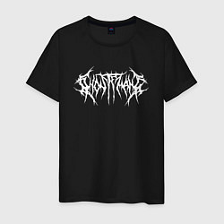 Футболка хлопковая мужская GHOSTEMANE НА СПИНЕ, цвет: черный