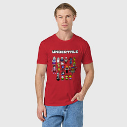 Футболка хлопковая мужская UNDERTALE, цвет: красный — фото 2