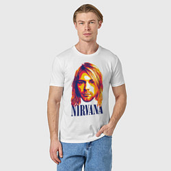 Футболка хлопковая мужская Nirvana, цвет: белый — фото 2