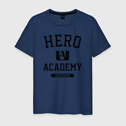 Футболка хлопковая мужская Моя геройская академия, цвет: тёмно-синий