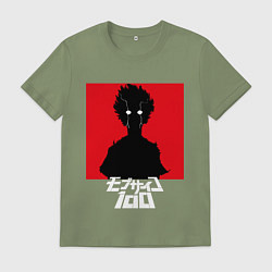 Футболка хлопковая мужская Mob psycho 100 Z, цвет: авокадо