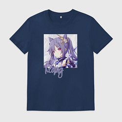 Футболка хлопковая мужская Genshin Impact, цвет: тёмно-синий