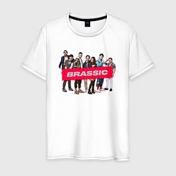 Футболка хлопковая мужская Голяк Brassic, цвет: белый